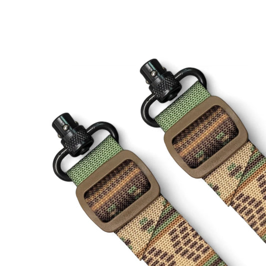 Pair - QD 1" - Quick Disconnect Push Button Sling Swivel