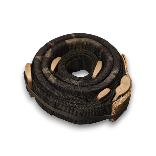QUICK SHIP - Multicam Black / CB Hardware - padded sling