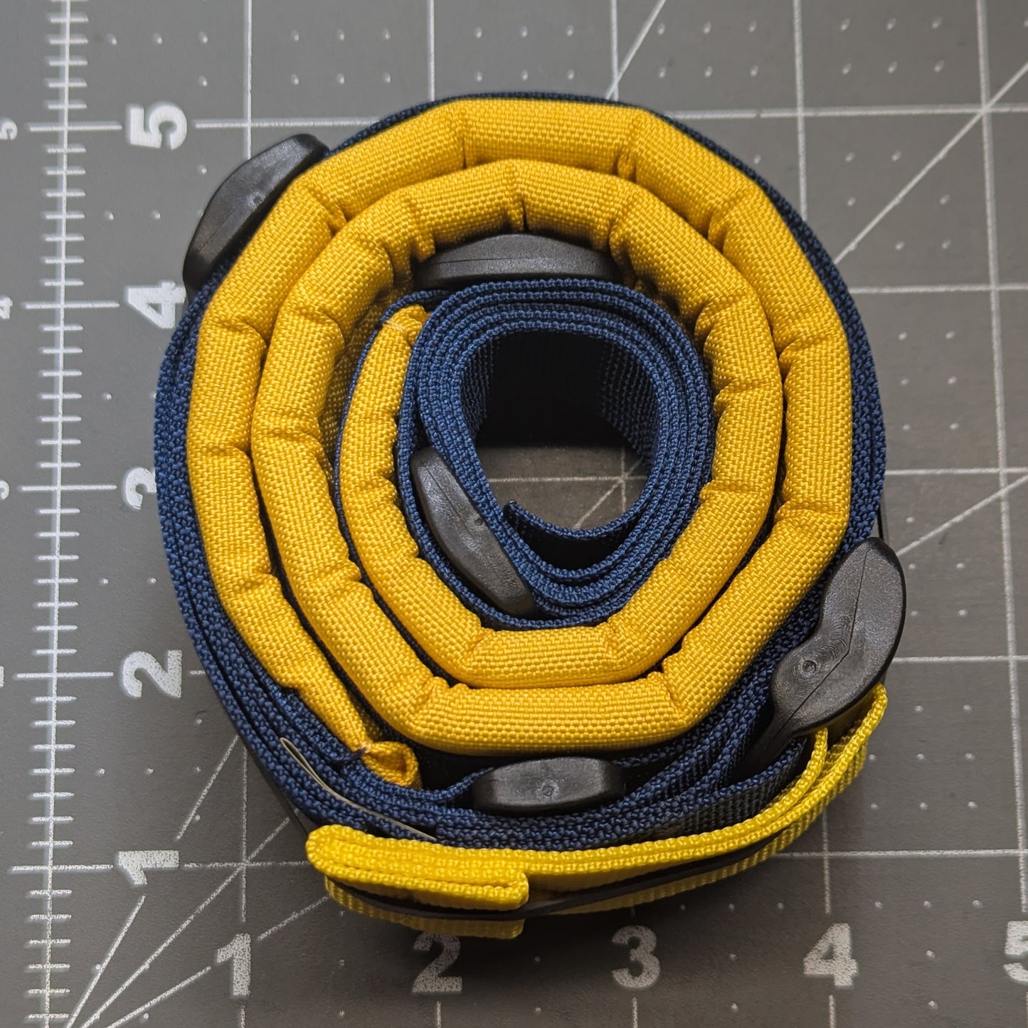 Navy Blue + Yellow Padded Sling