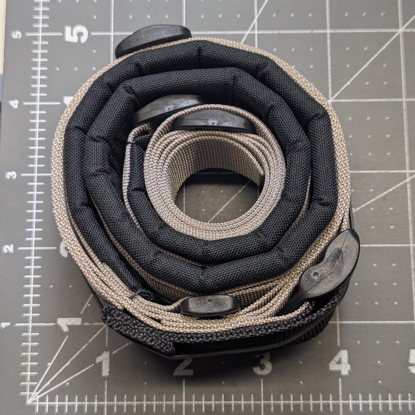 Silver + Black Padded Sling
