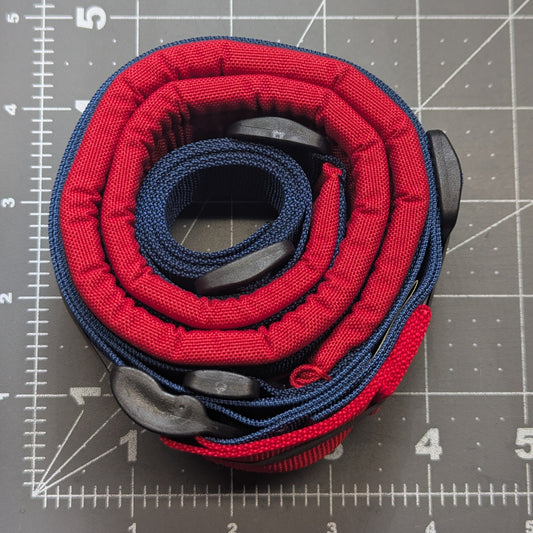 Navy Blue + Red Padded Sling