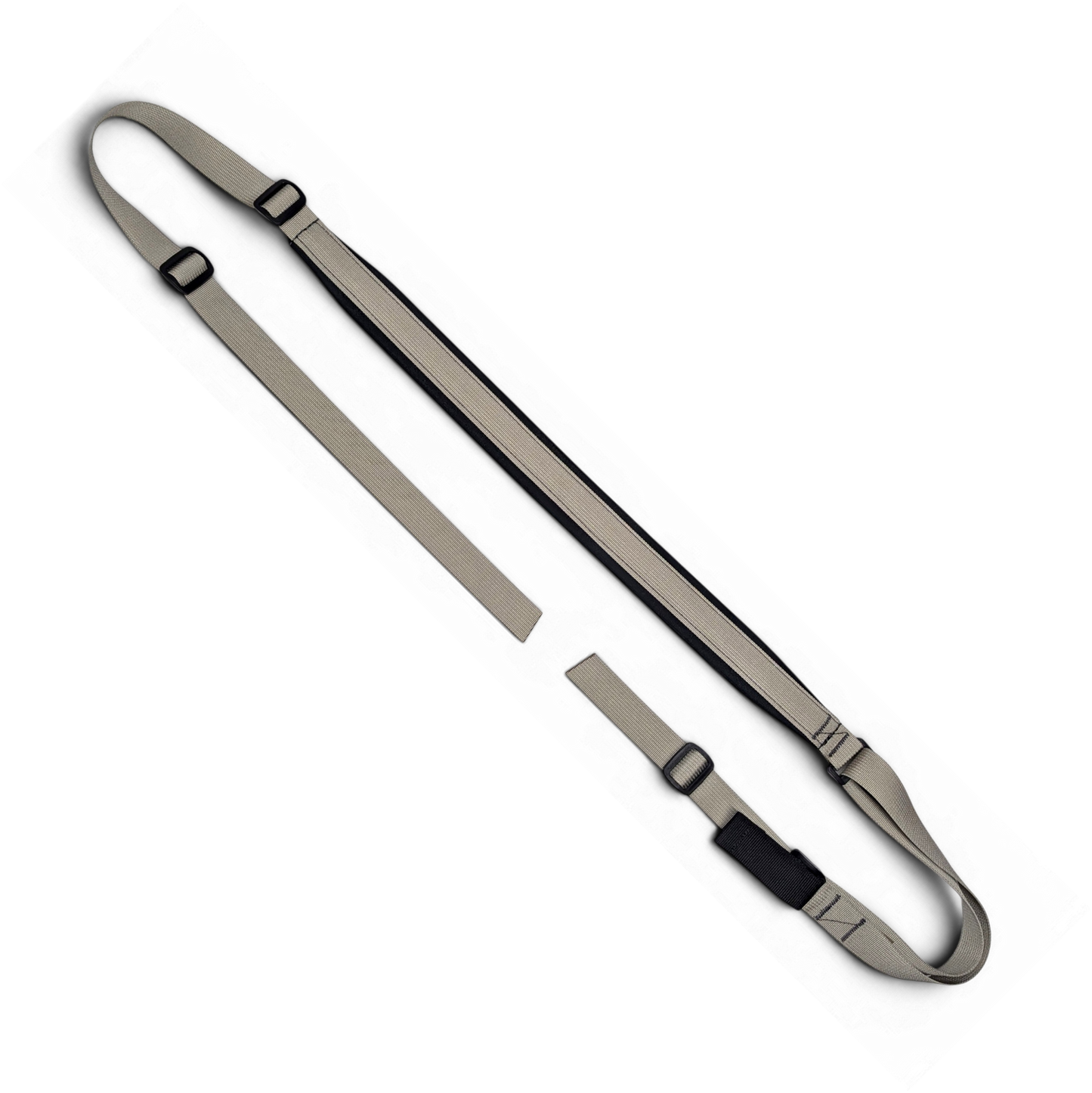 Silver + Black Padded Sling