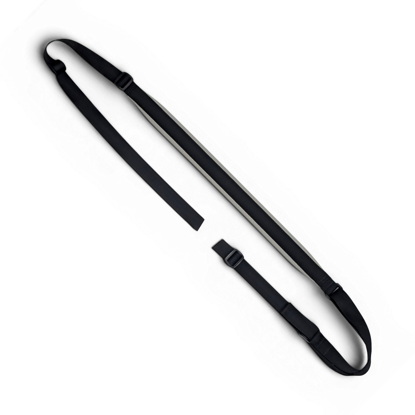 Black + Silver Padded Sling