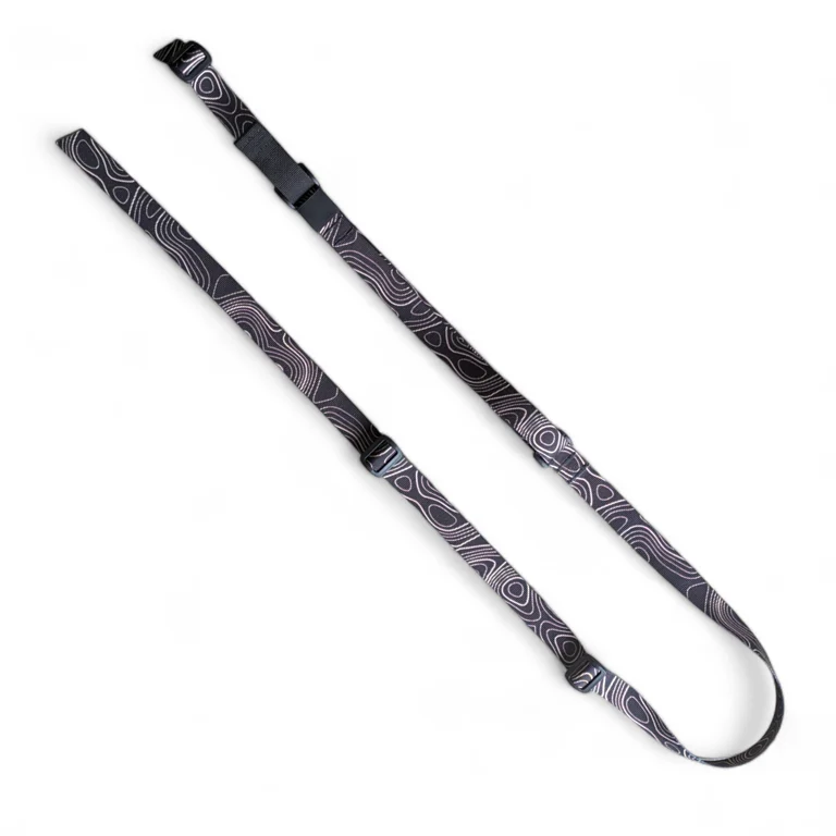 Topo Map Black Unpadded Sling