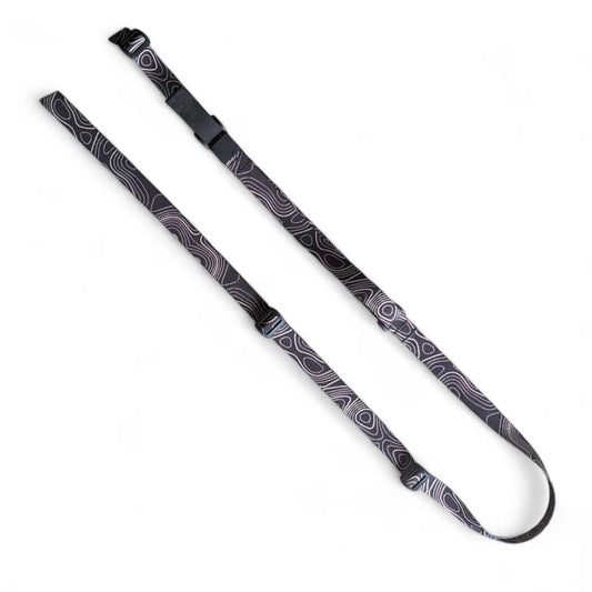 Topo Map Black Basic Sling